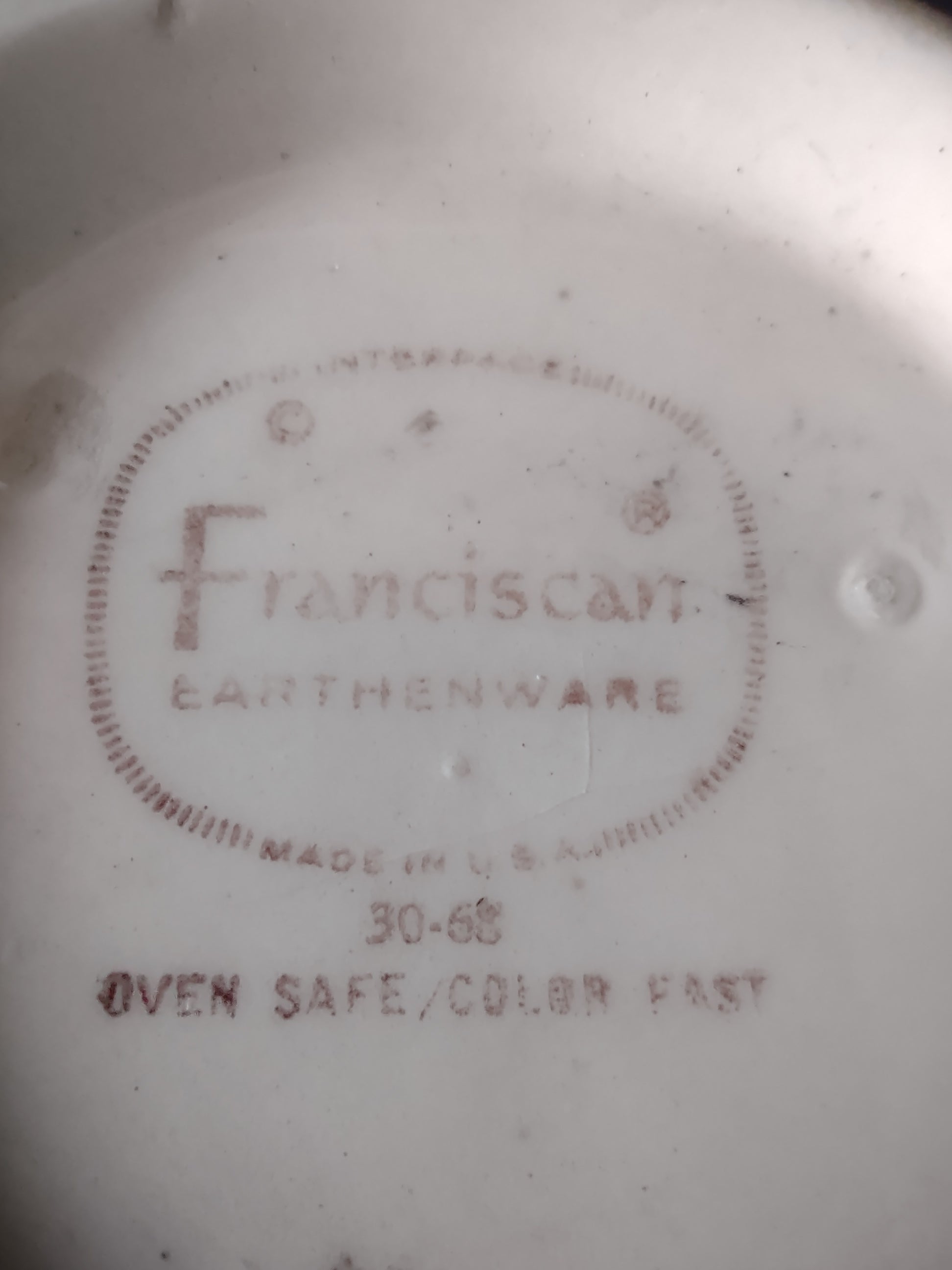 Vintage Franciscan Apple Cereal Bowl Hand Painted USA Earthenware [6467]