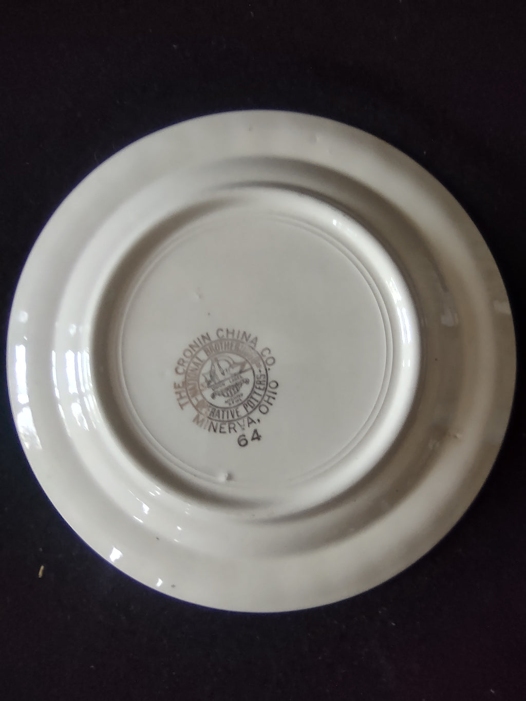 Vintage Cronin China Yellow Rose Bread & Butter Plate Set of 3 Ohio [6468]