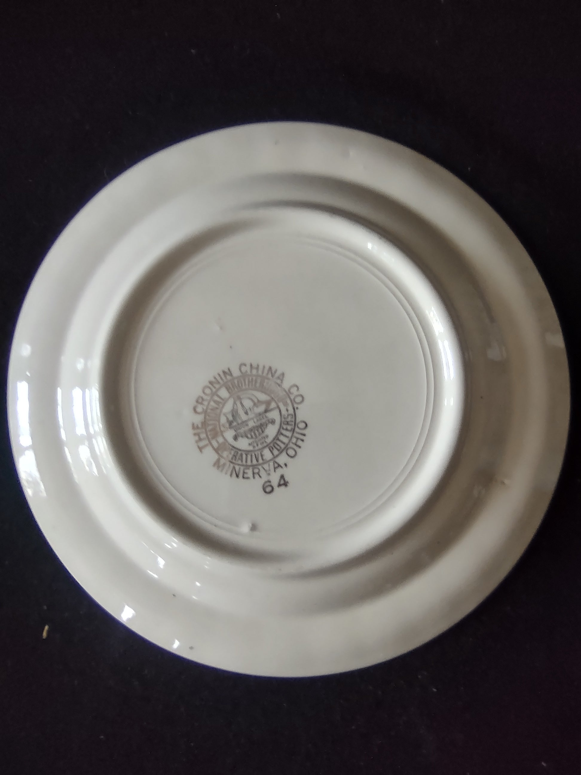Vintage Cronin China Yellow Rose Bread & Butter Plate Set of 3 Ohio [6468]