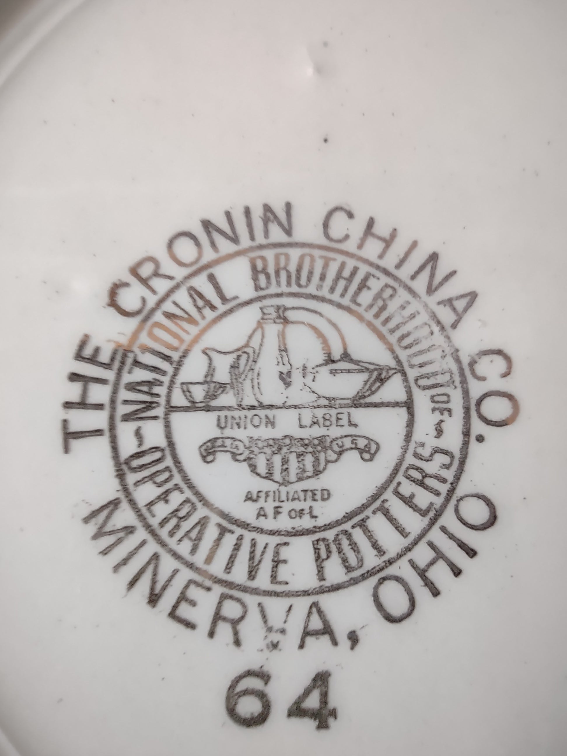 Vintage Cronin China Yellow Rose Bread & Butter Plate Set of 3 Ohio [6468]
