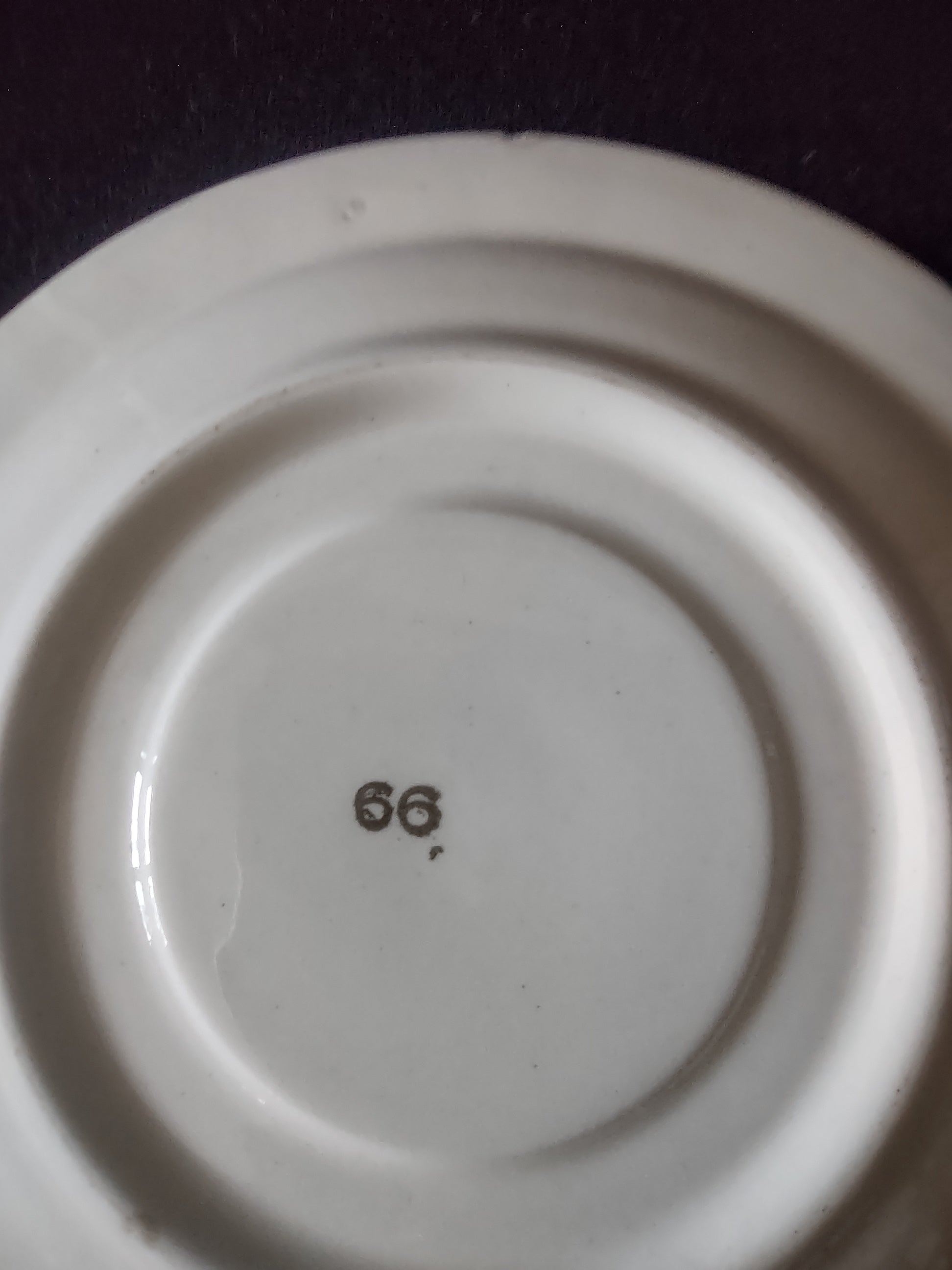 Vintage Yellow Rose Saucer White Scalloped Rim Hand Painted 6 Inch [6469]