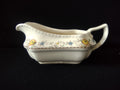 Vintage Steubenville Gravy Sauce Boat Blue Yellow Floral Cream Ceramic [6476]