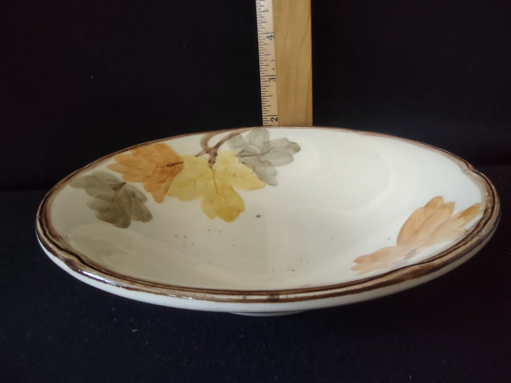 Vintage Franciscan Autumn Leaves Cereal Bowl Orange Yellow [6480]
