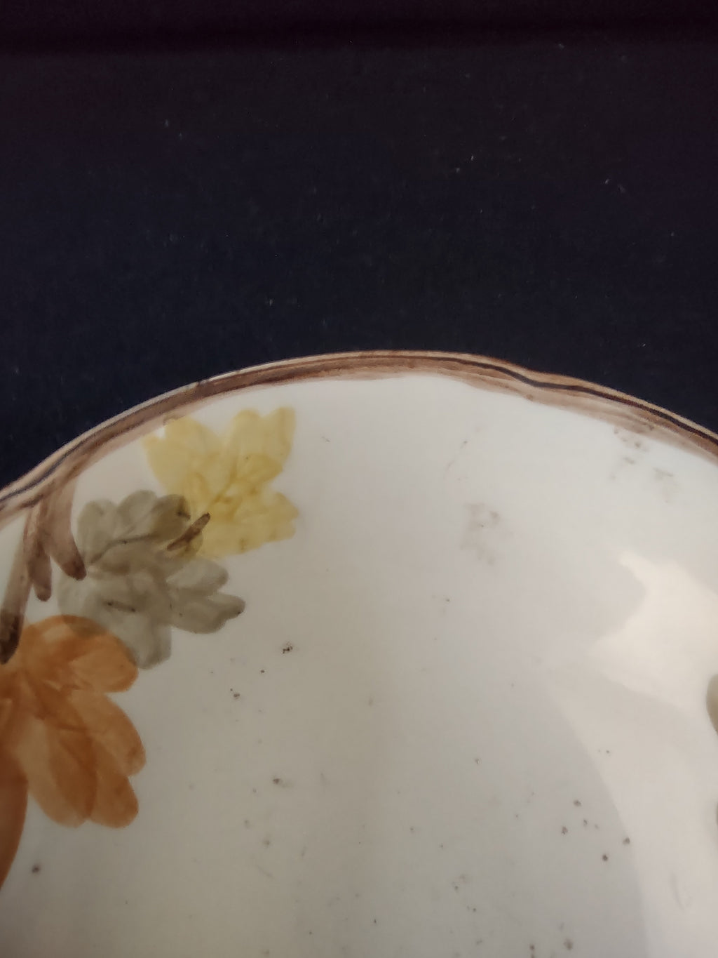 Vintage Franciscan Autumn Leaves Cereal Bowl Orange Yellow [6480]