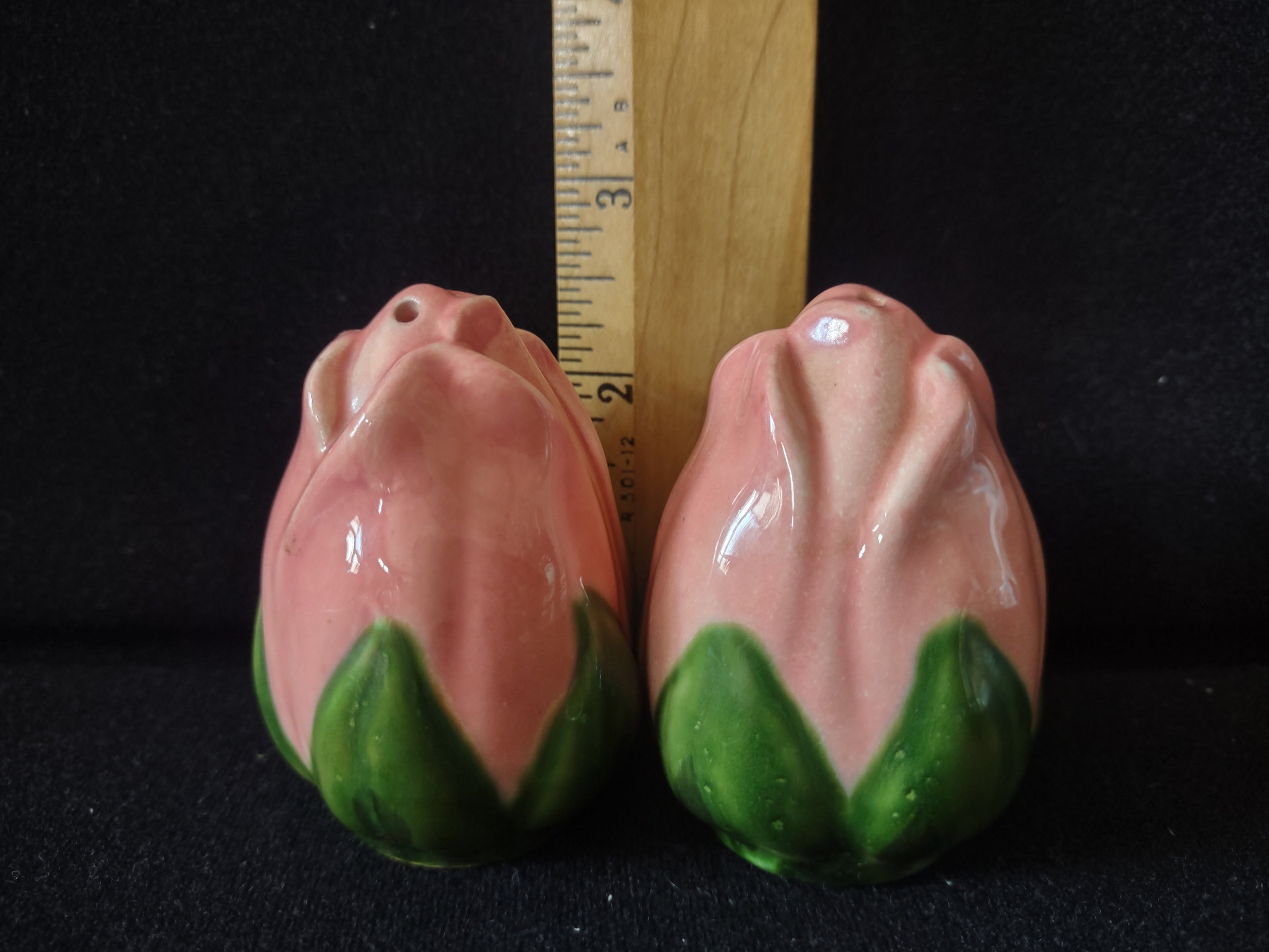 Vintage Franciscan Desert Rose Ceramic Salt & Pepper Shakers Set [6481]
