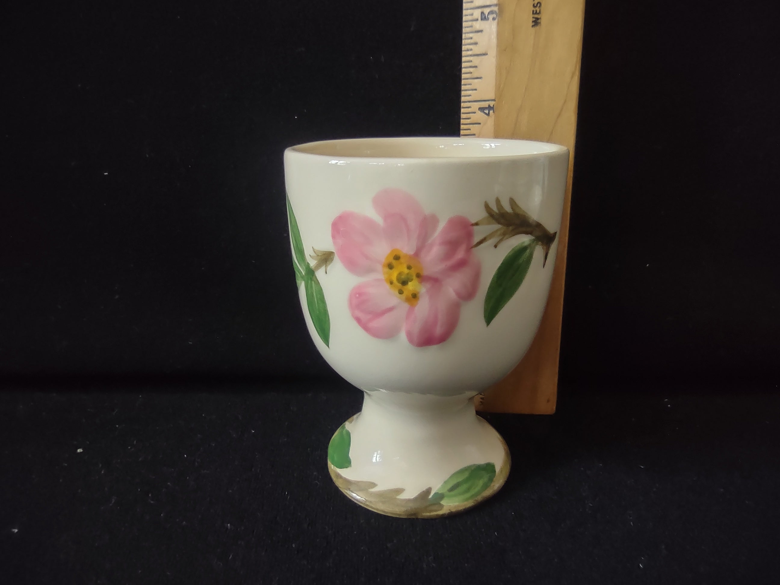 Vintage Franciscan Desert Rose Egg Cup Made in USA Pink Floral [6485]