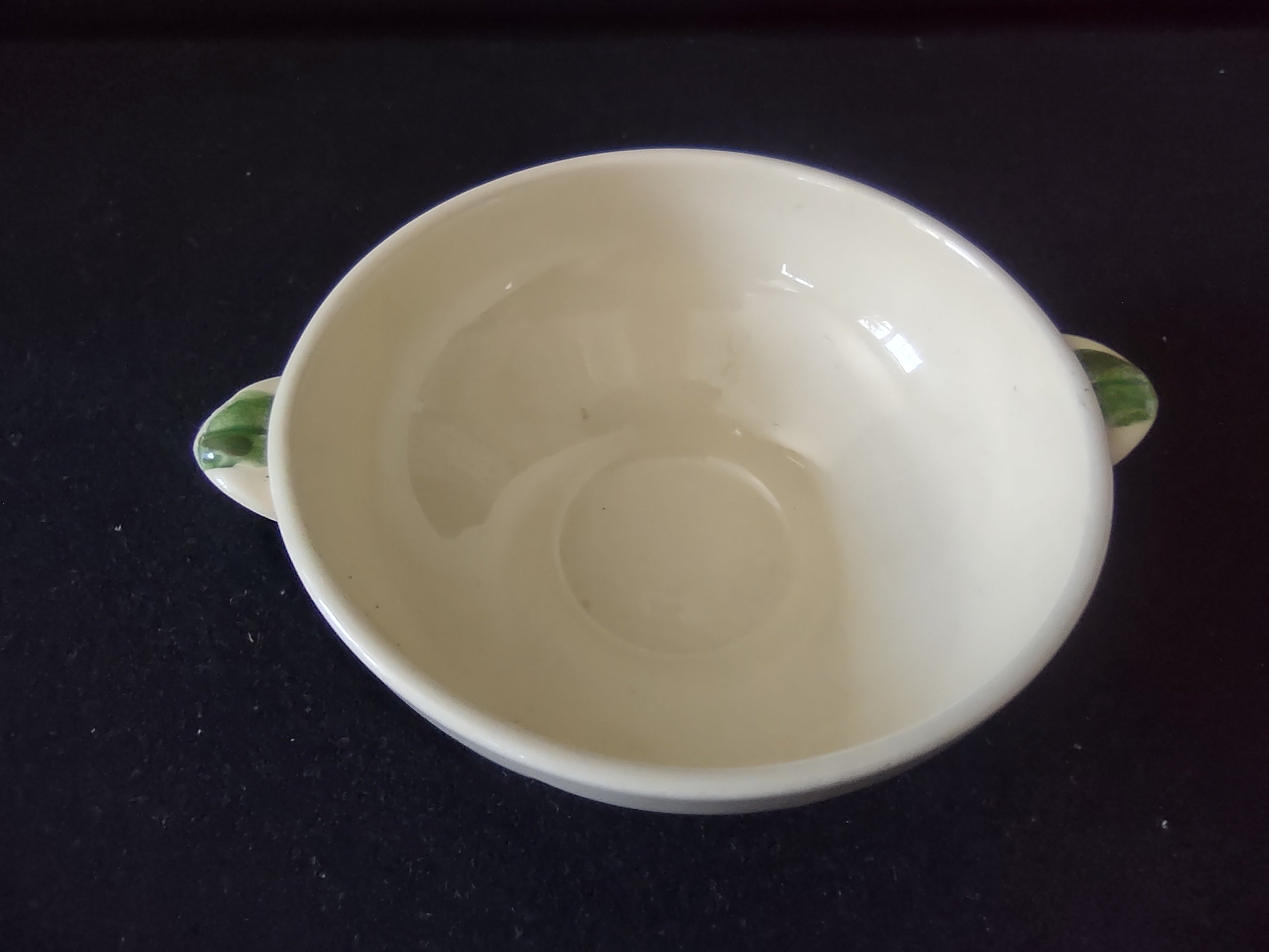 Vintage Franciscan Desert Rose Cream Soup Bowl Tab Handles USA [6486]