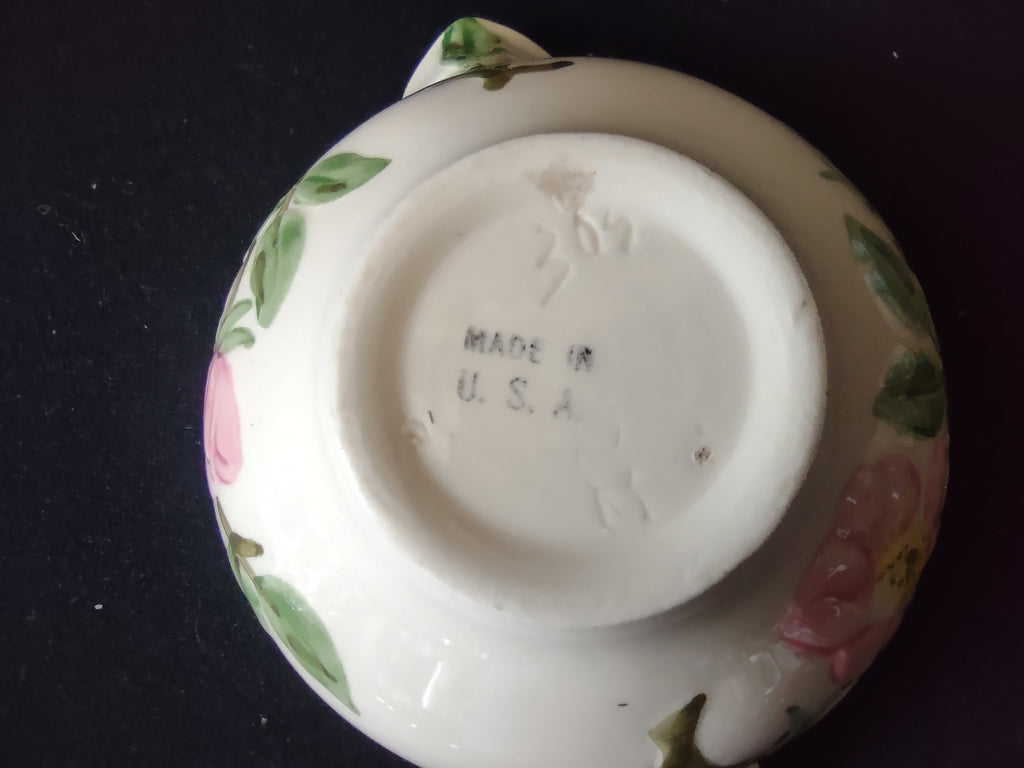 Vintage Franciscan Desert Rose Cream Soup Bowl Tab Handles USA [6486]