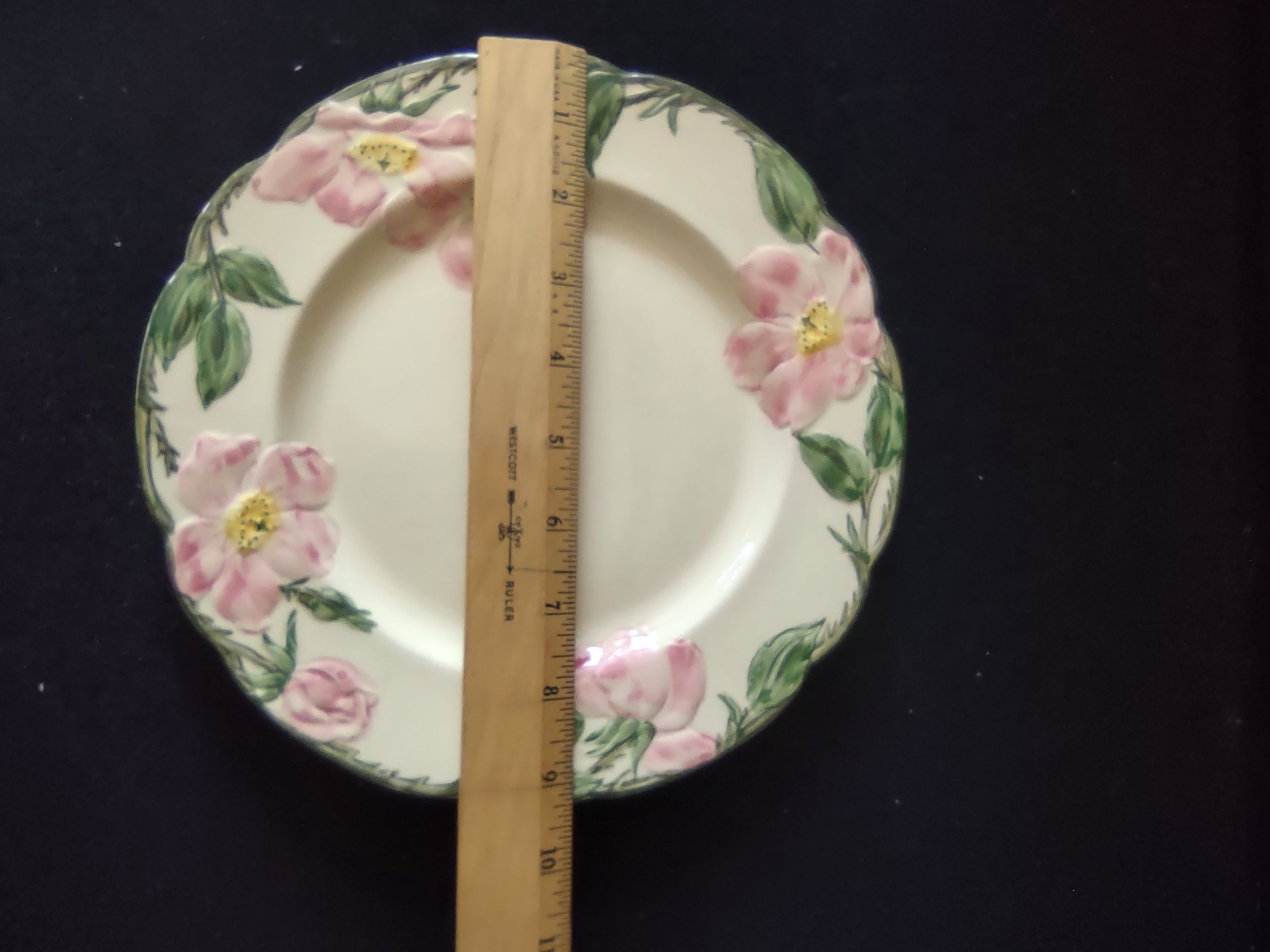 Vintage Franciscan Desert Rose Dinner Plate 9.5 Inch Hand Painted USA [6487]