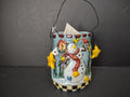 Vintage Snowman Ceramic Candle Lantern Christmas Luminary Stars [4852]