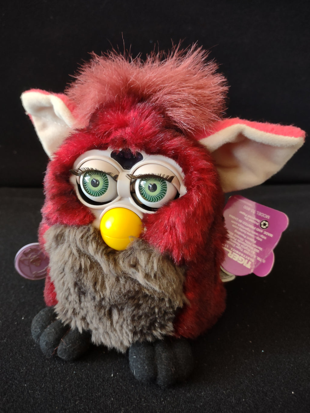 Vintage Red Wolf Furby Tiger Electronics Works 1998 Model 70-800 [6492]