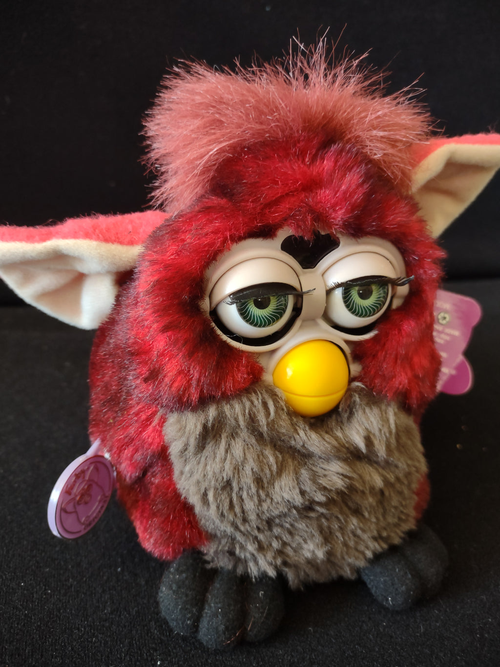Vintage Red Wolf Furby Tiger Electronics Works 1998 Model 70-800 [6492]