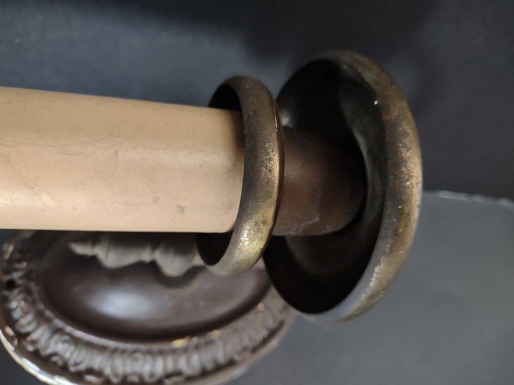 Vintage Brass Bronze Single Arm Wall Sconce Candle Light Fixture [6493]
