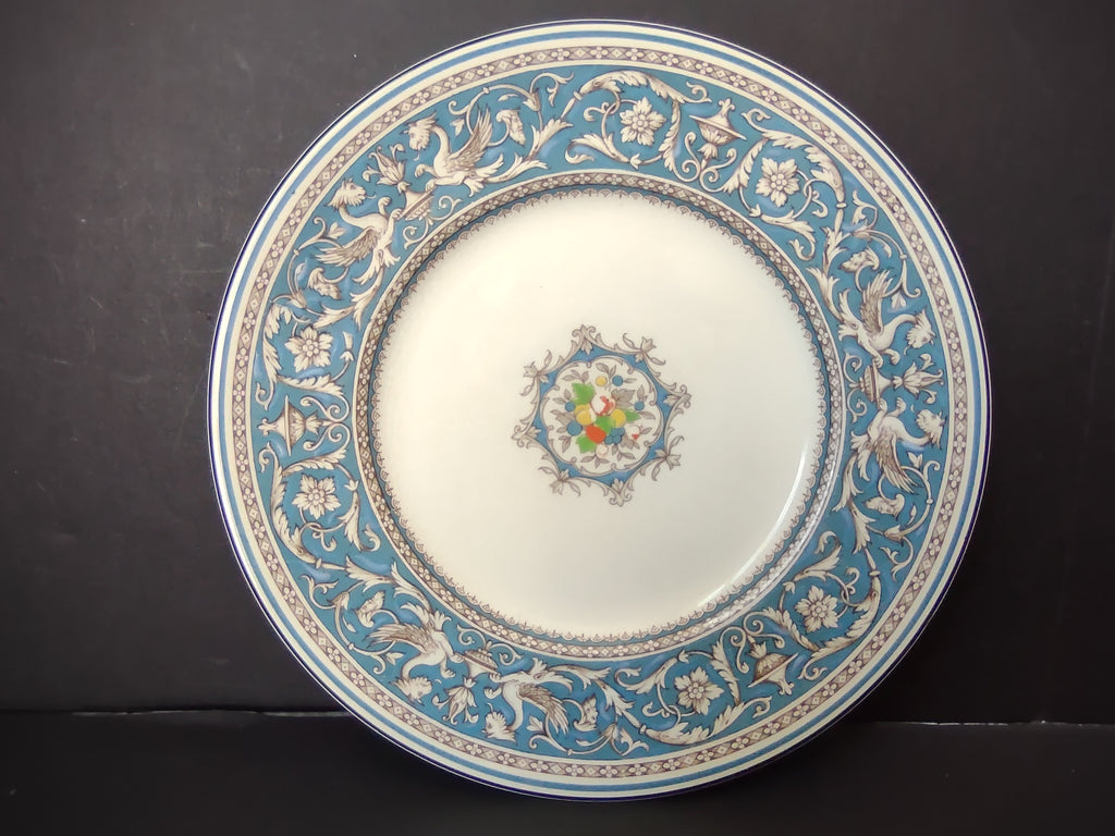 Vintage Spode Copeland's China Blue Embossed Floral Plate[6485]