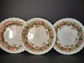 Vintage Spode Copeland's China Grape Berry Leaf Plates Set of 3 HEAVY Crazing [6497]