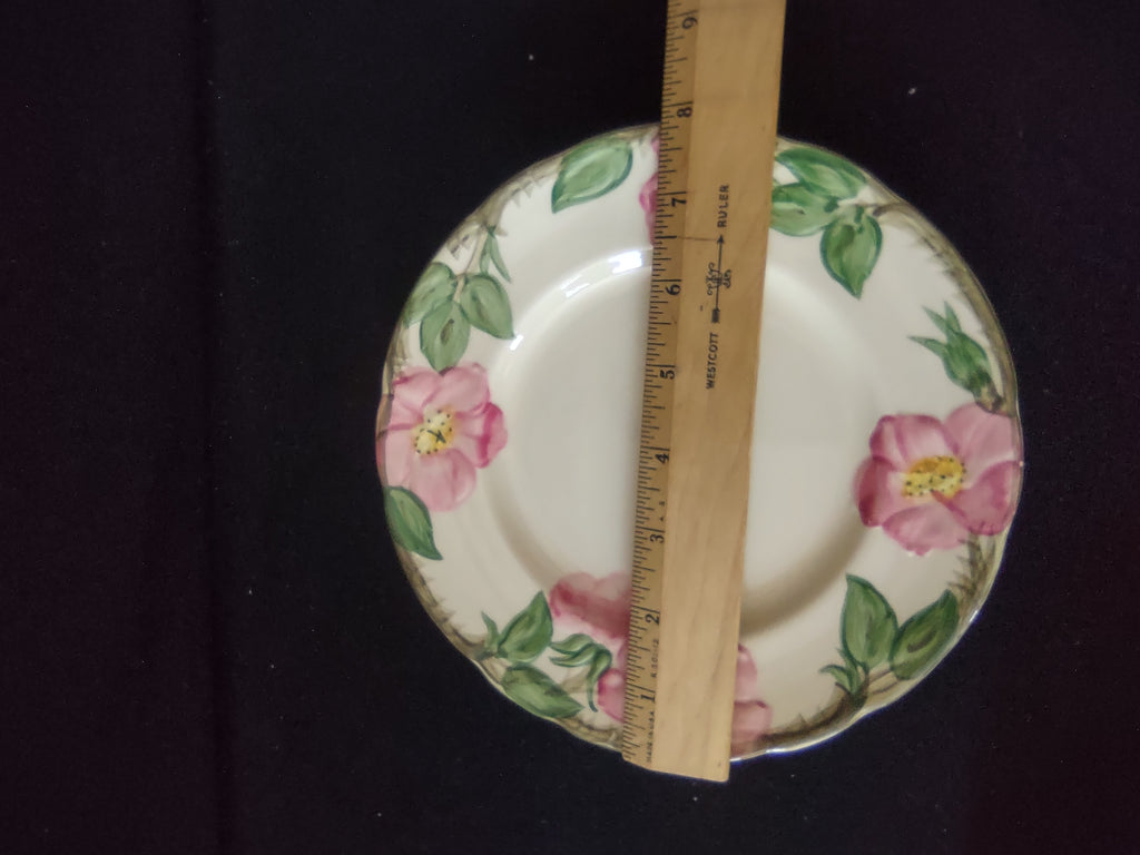 Vintage Franciscan Desert Rose Salad Plates 8 Inch Set of 4 Earthenware USA [6500]