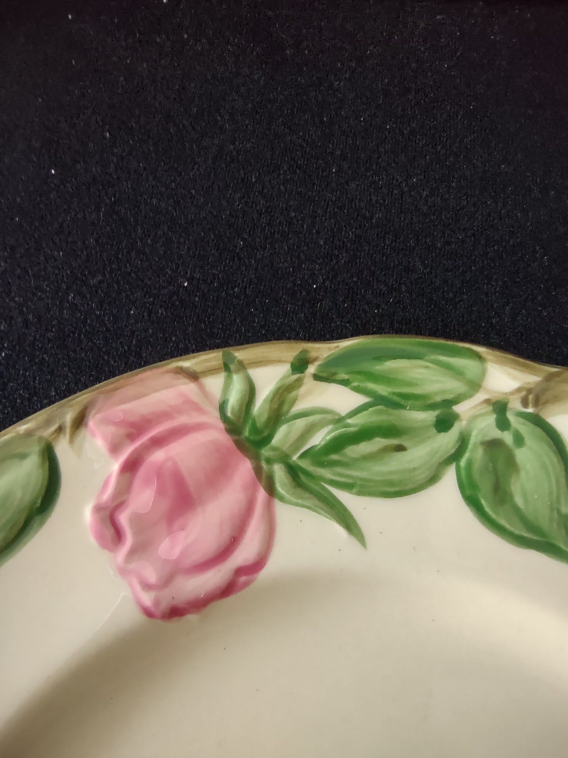 Vintage Franciscan Desert Rose Salad Plates 8 Inch Set of 4 Earthenware USA [6500]