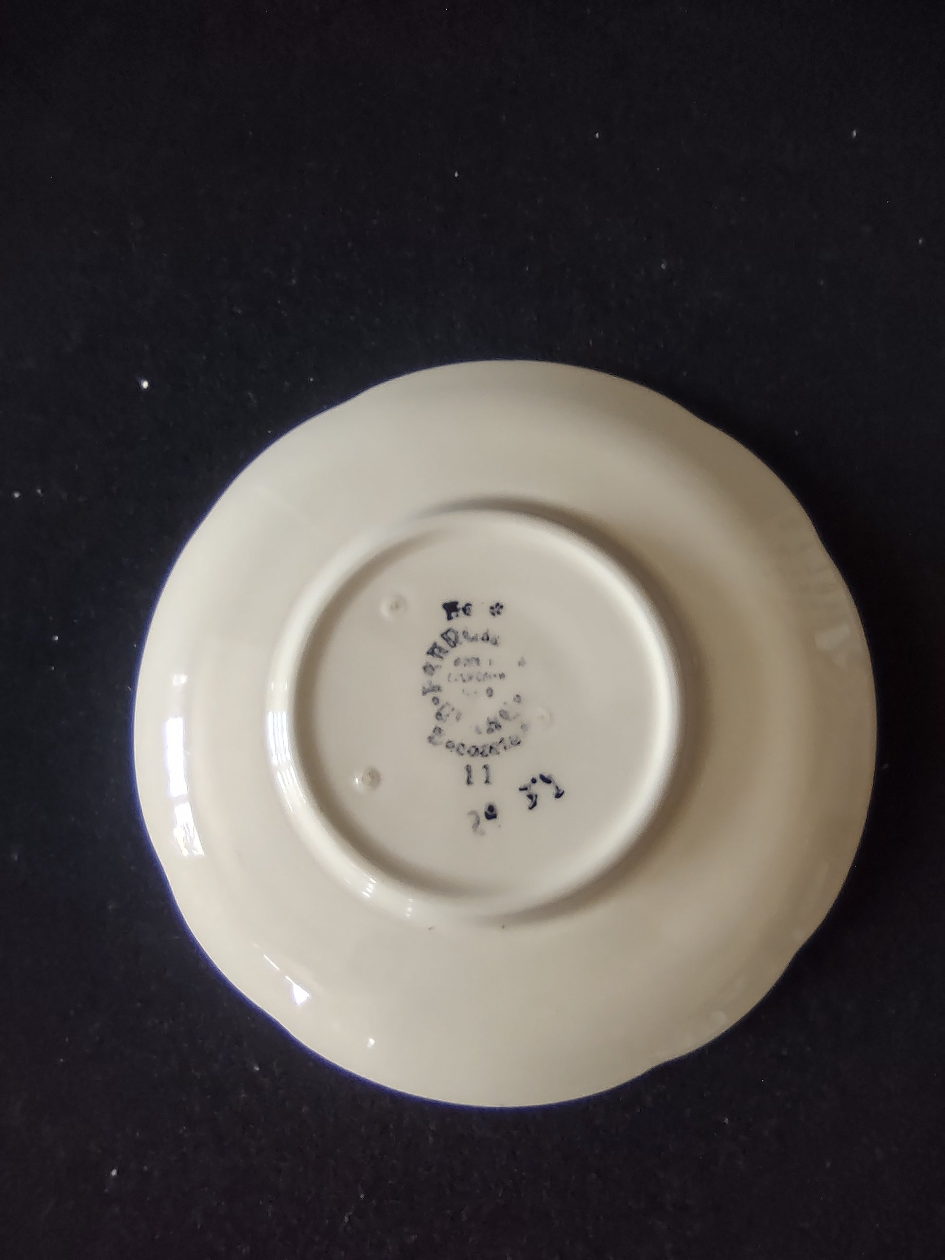 Vintage Franciscan Desert Rose Saucer Pink Floral Green USA 6" [6501]