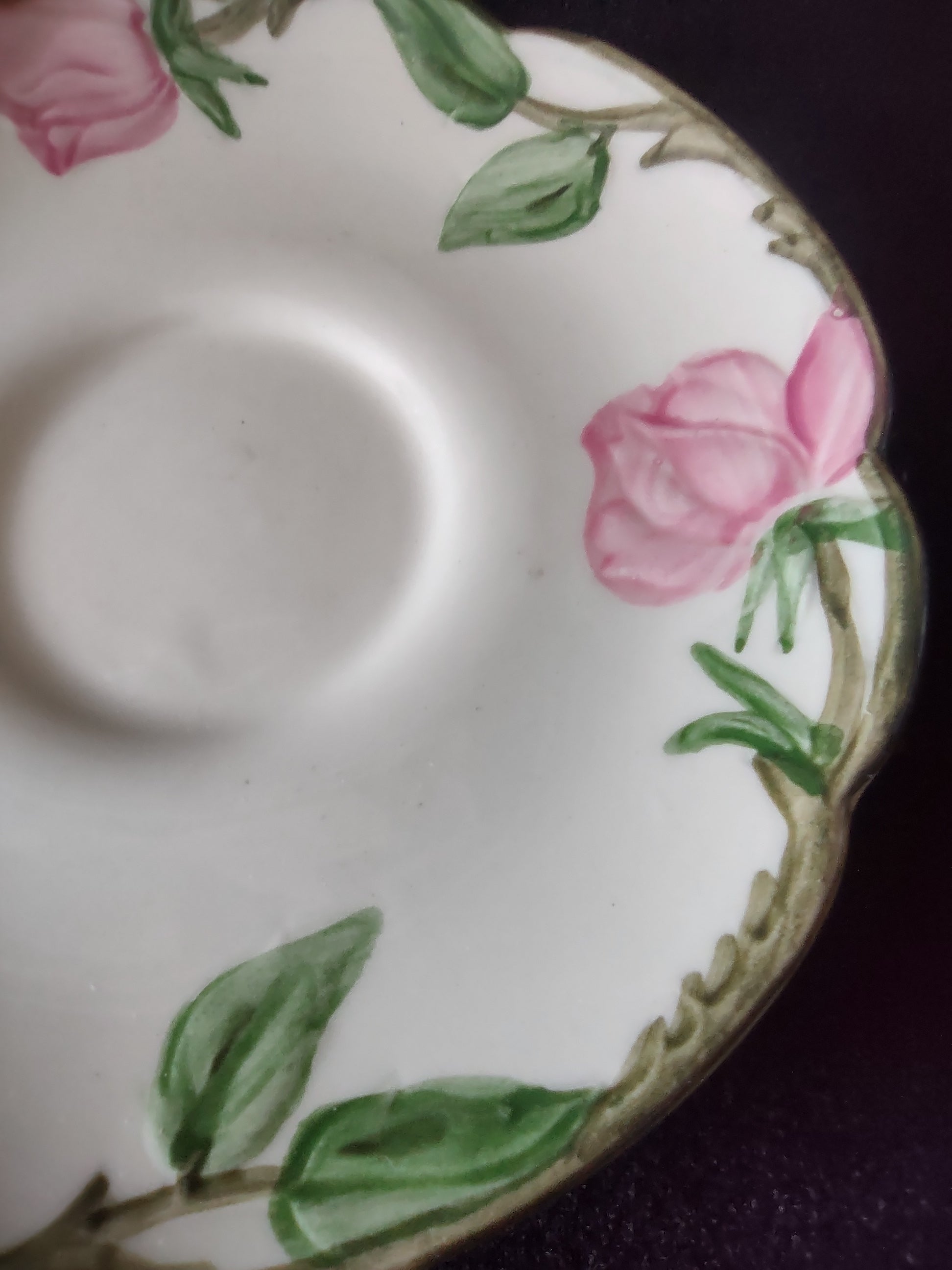Vintage Franciscan Desert Rose Demitasse Cup & Saucer Pink [6505]