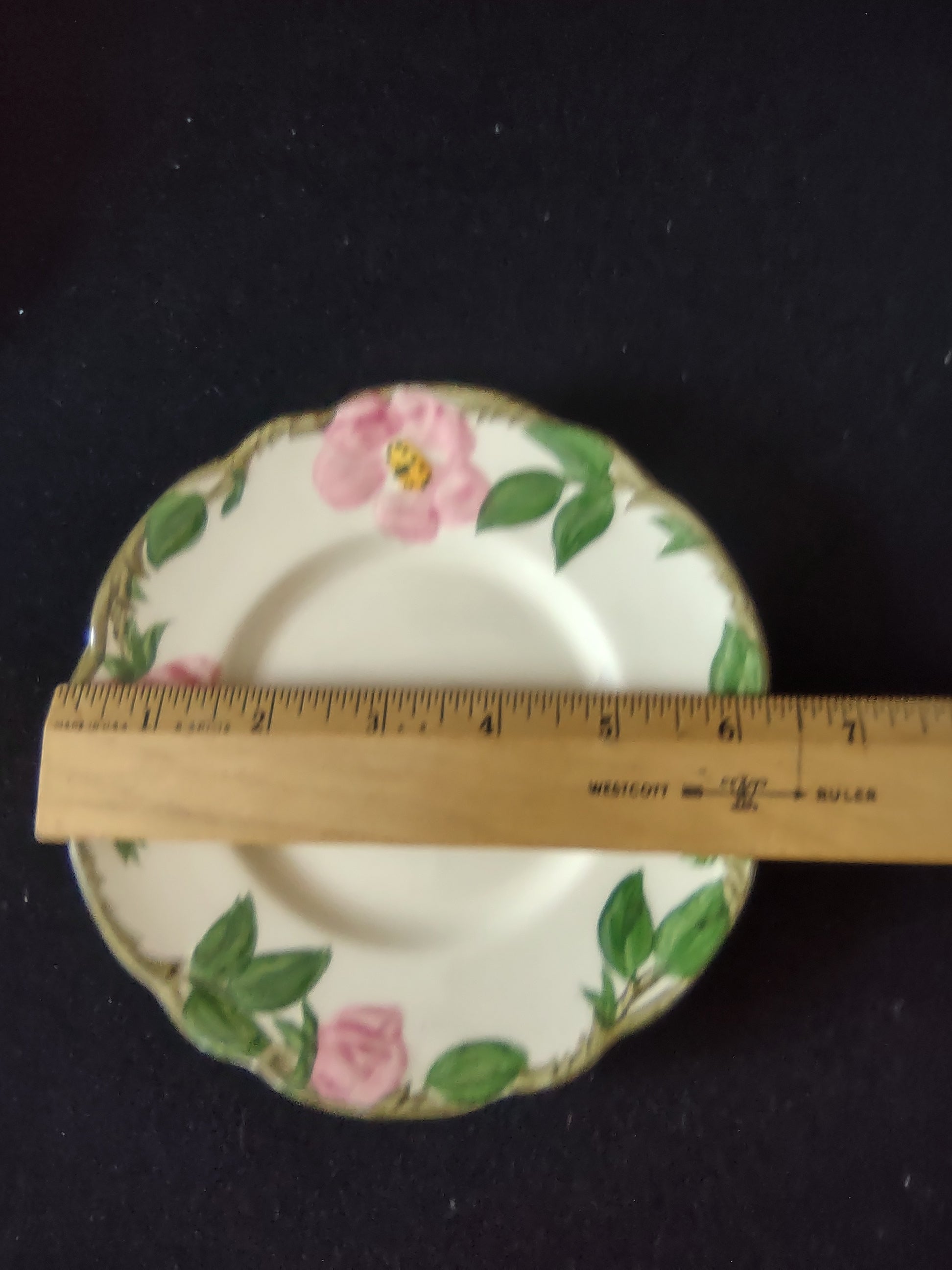 Vintage Franciscan Desert Rose Bread Butter Plates Pink Set of 2 USA [6506]