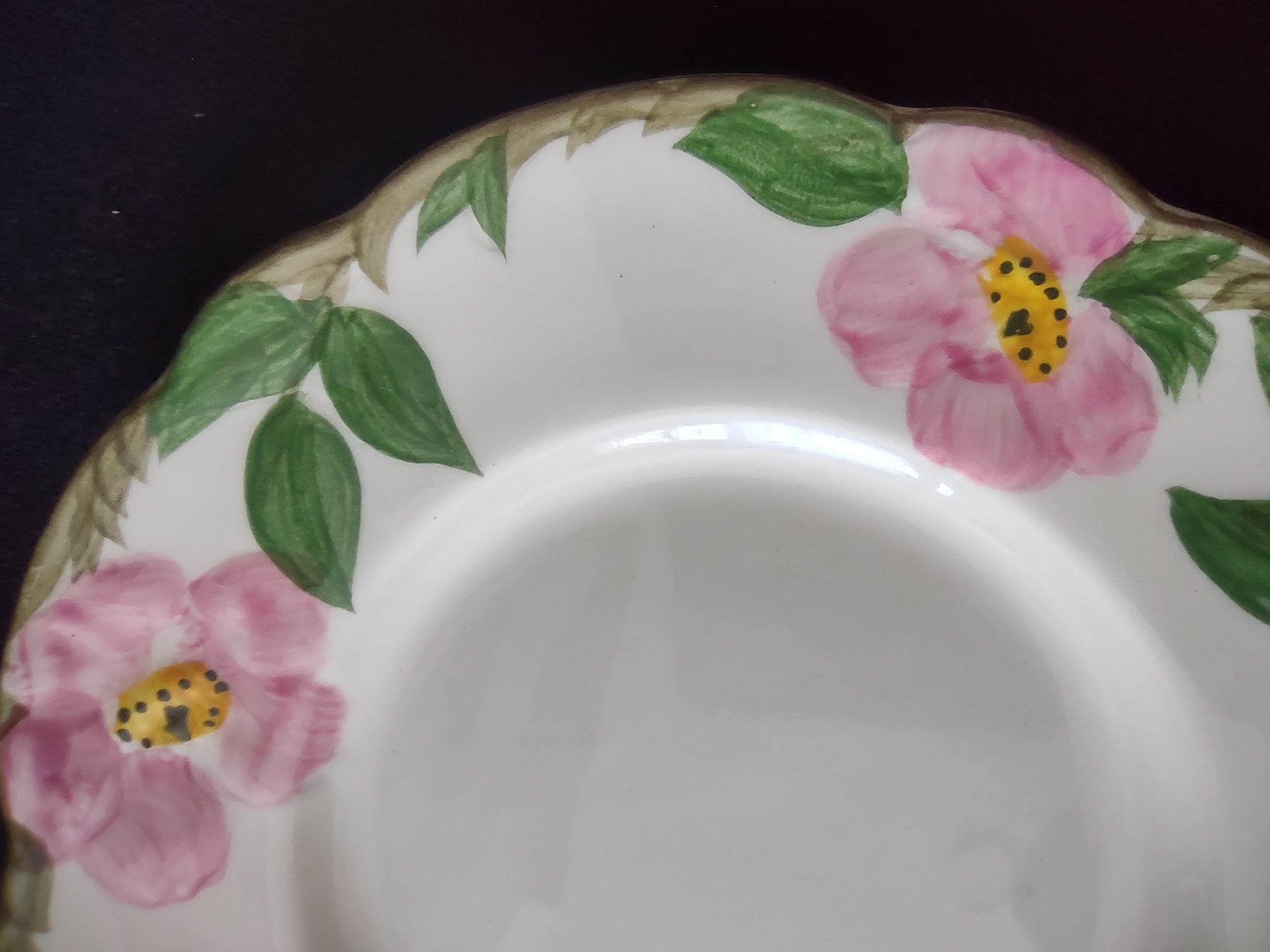 Vintage Franciscan Desert Rose Bread Butter Plates Pink Set of 2 USA [6506]