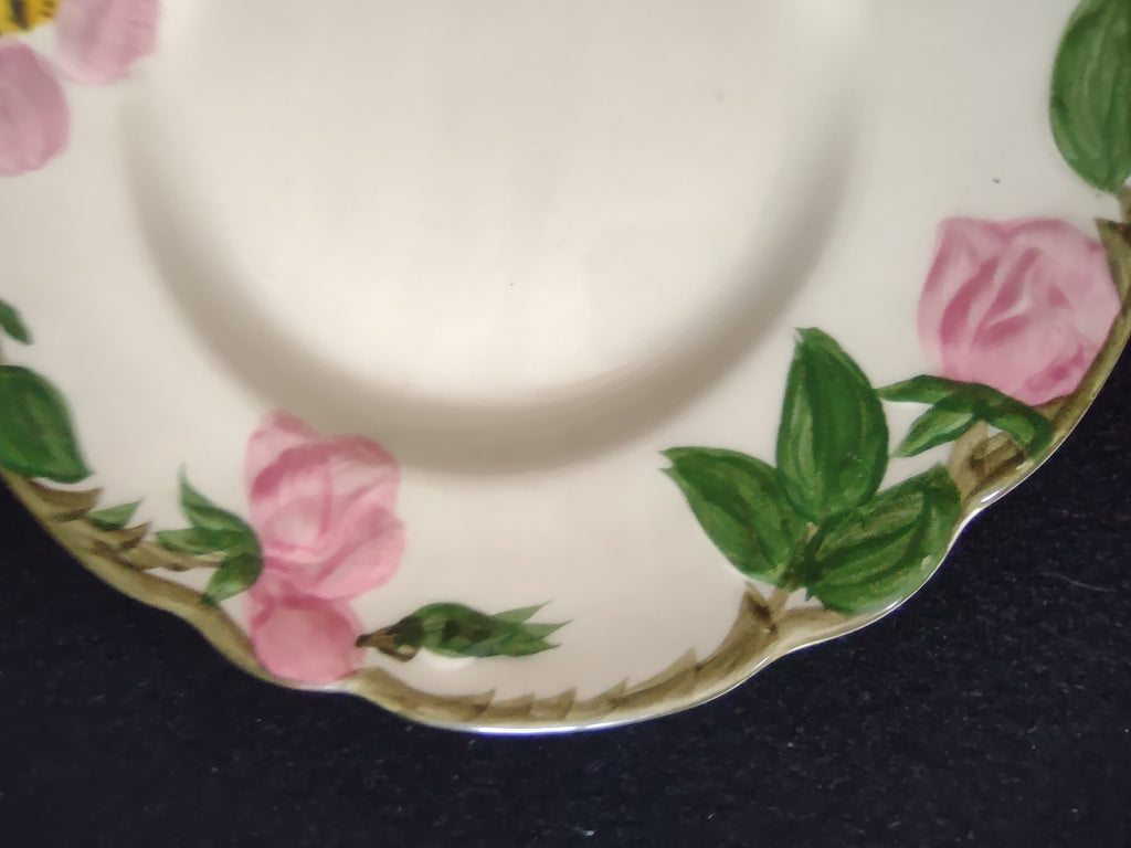 Vintage Franciscan Desert Rose Bread Butter Plates Pink Set of 2 USA [6506]