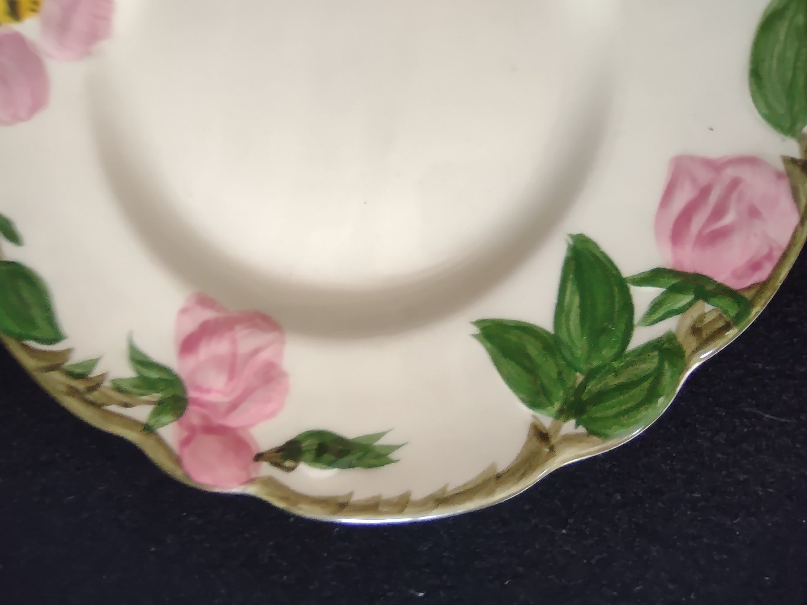 Vintage Franciscan Desert Rose Bread Butter Plates Pink Set of 2 USA [6506]