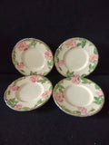 Vintage Franciscan Desert Rose Bread Butter Plates Pink Set of 4 USA [6507]