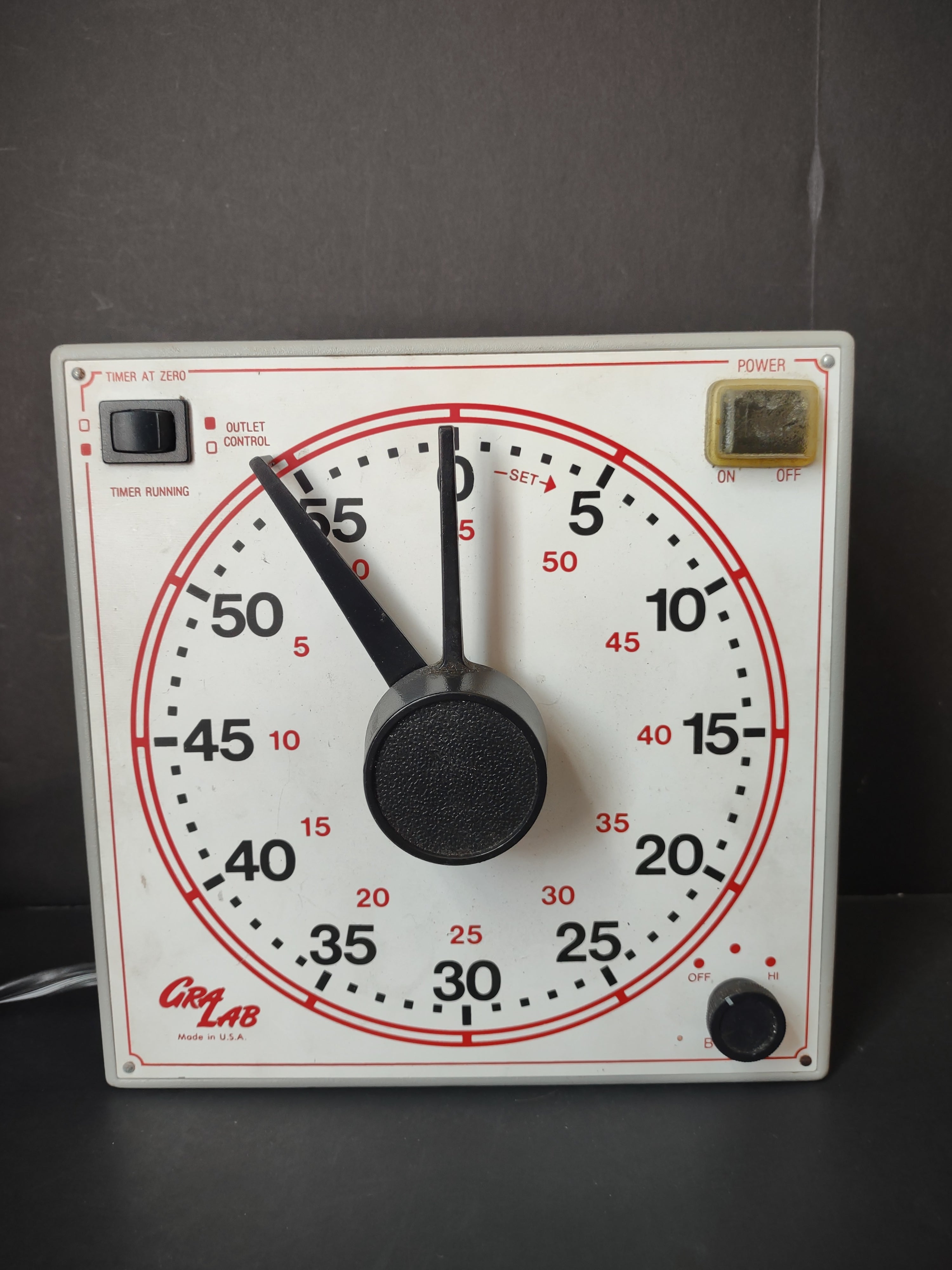 Vintage GraLab Model 167 Lab Darkroom Timer Dimco-Gray Outlet Control [6566]