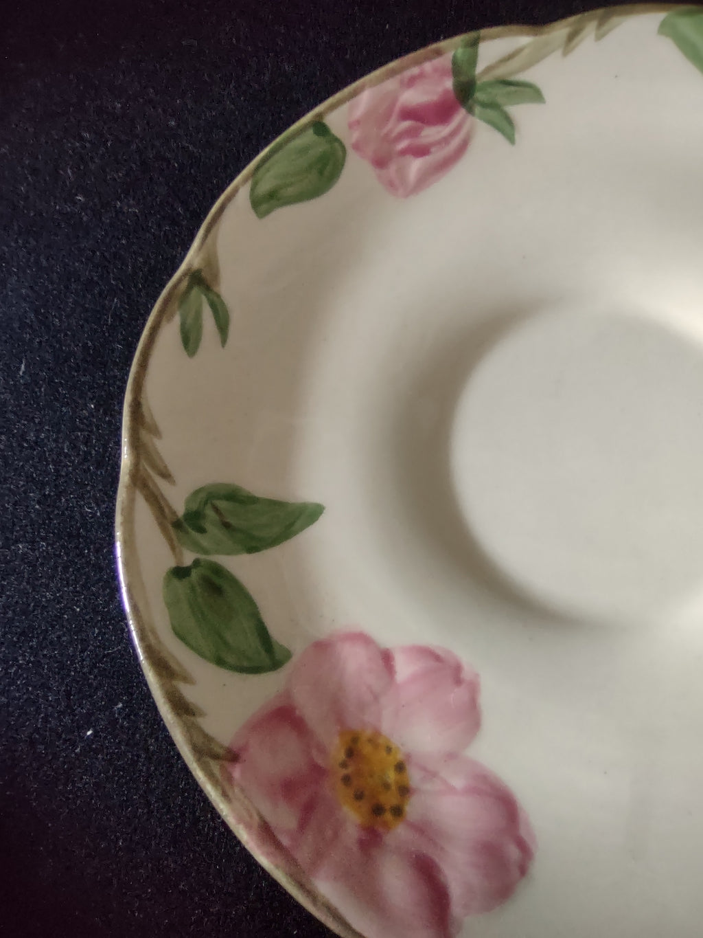 Vintage Franciscan Desert Rose Cup & Saucer Sets Set of 4 Pink [6508]