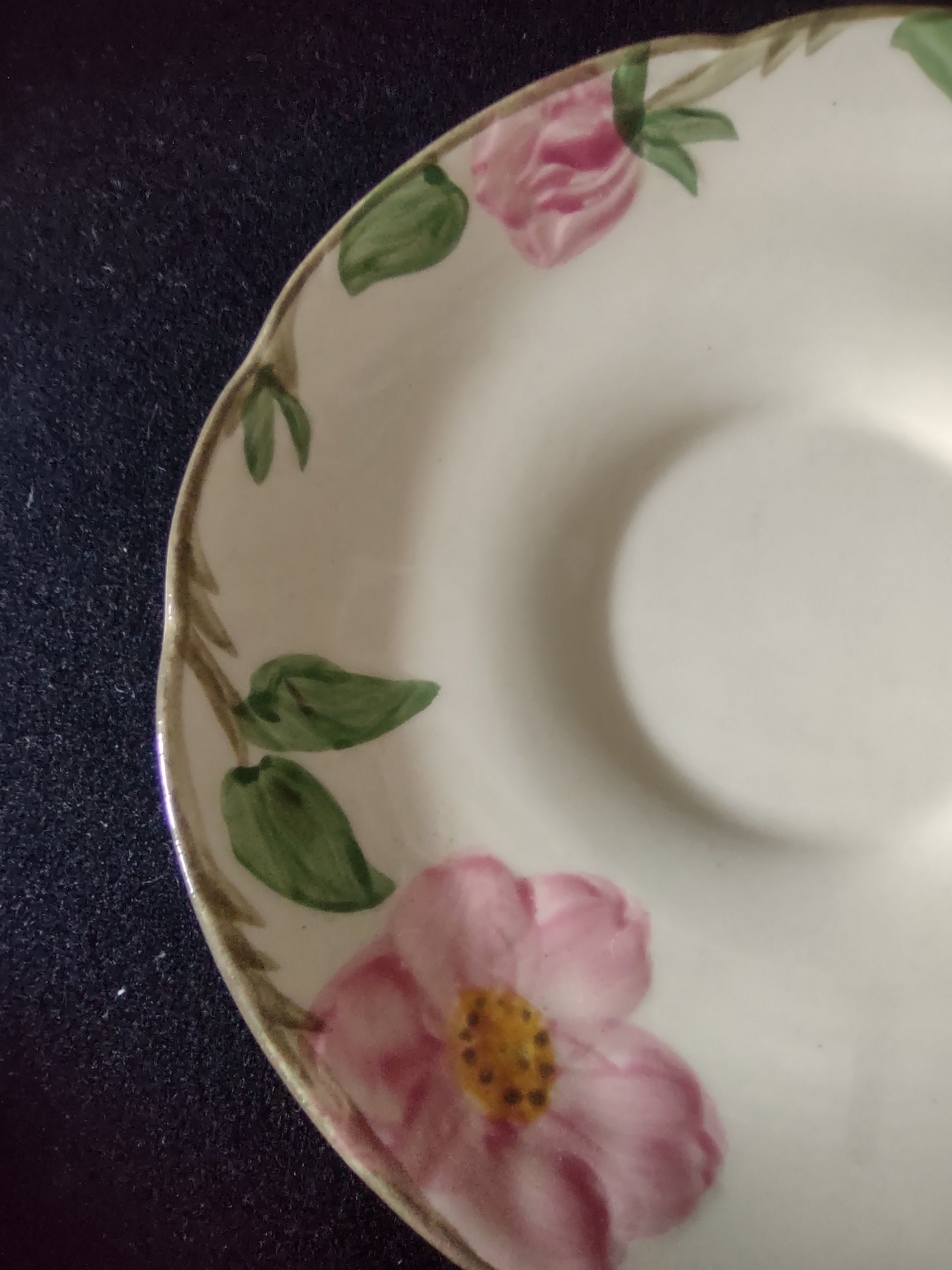 Vintage Franciscan Desert Rose Cup & Saucer Sets Set of 4 Pink [6508]