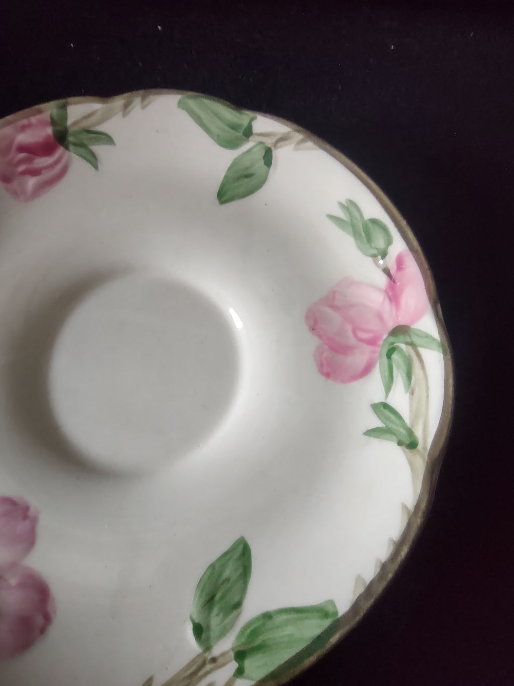 Vintage Franciscan Desert Rose Cup & Saucer Sets Set of 4 Pink [6508]