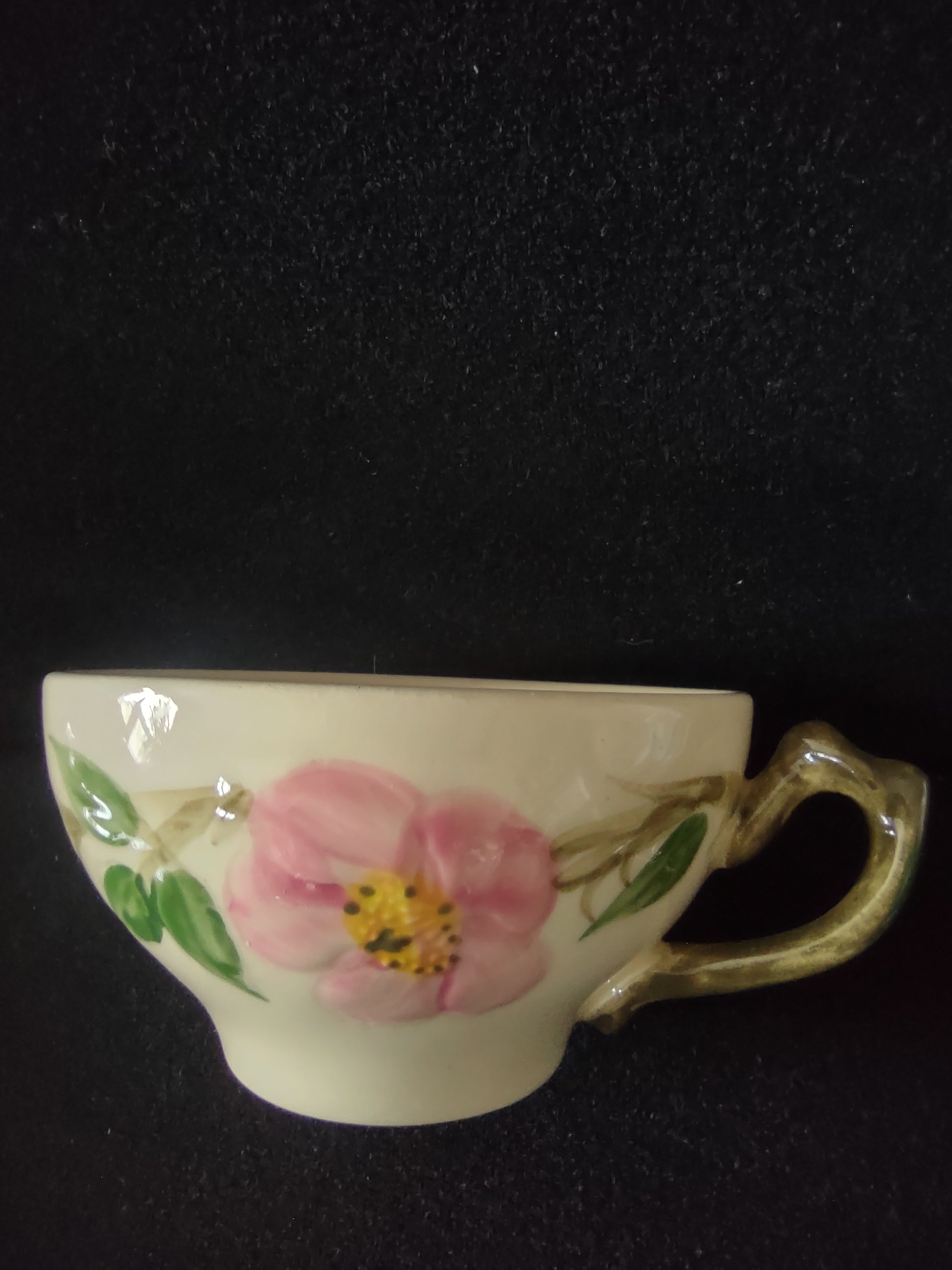 Vintage Franciscan Desert Rose Cup & Saucer Sets Set of 4 Pink [6508]