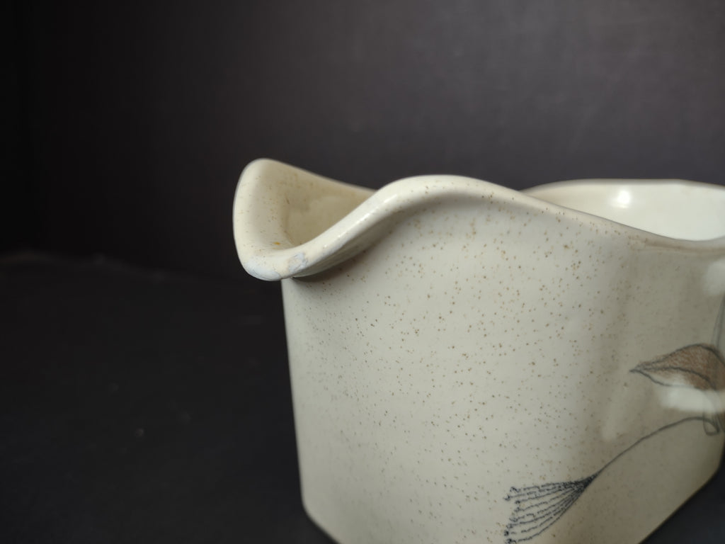 Vintage Franciscan Trio Creamer & Sugar Bowl Set Lid REPAIRED Earthenware [6525]