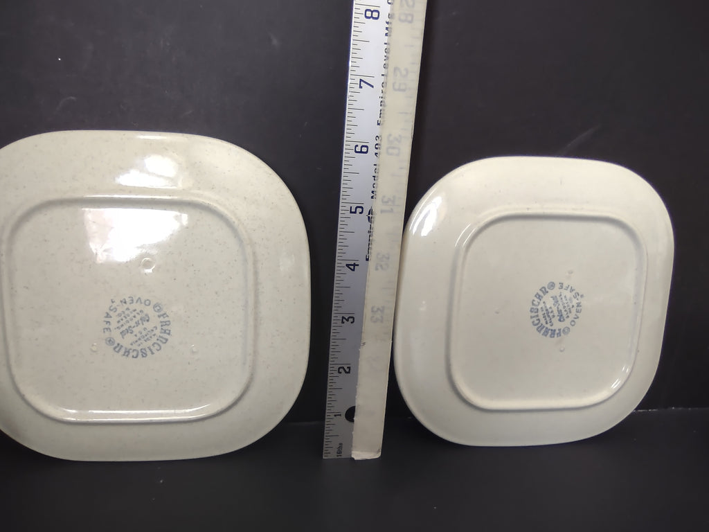 Vintage Franciscan Trio Cup & Saucer Sets Set of 2 Small Chips [6526]