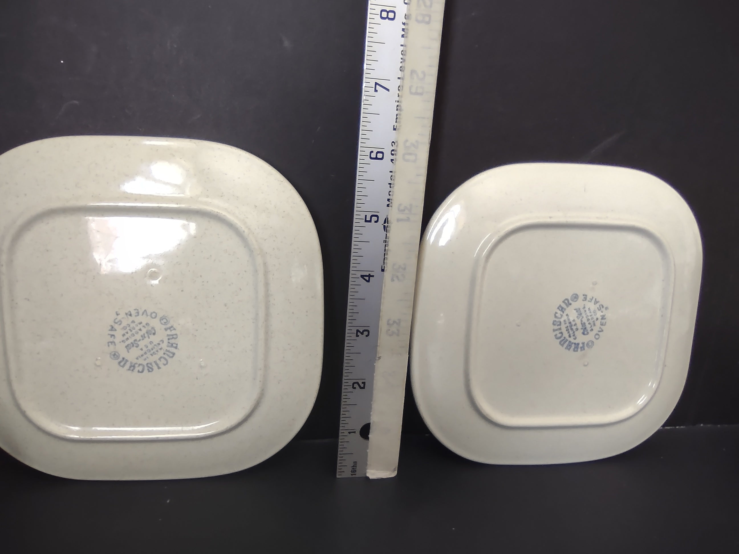 Vintage Franciscan Trio Cup & Saucer Sets Set of 2 Small Chips [6526]