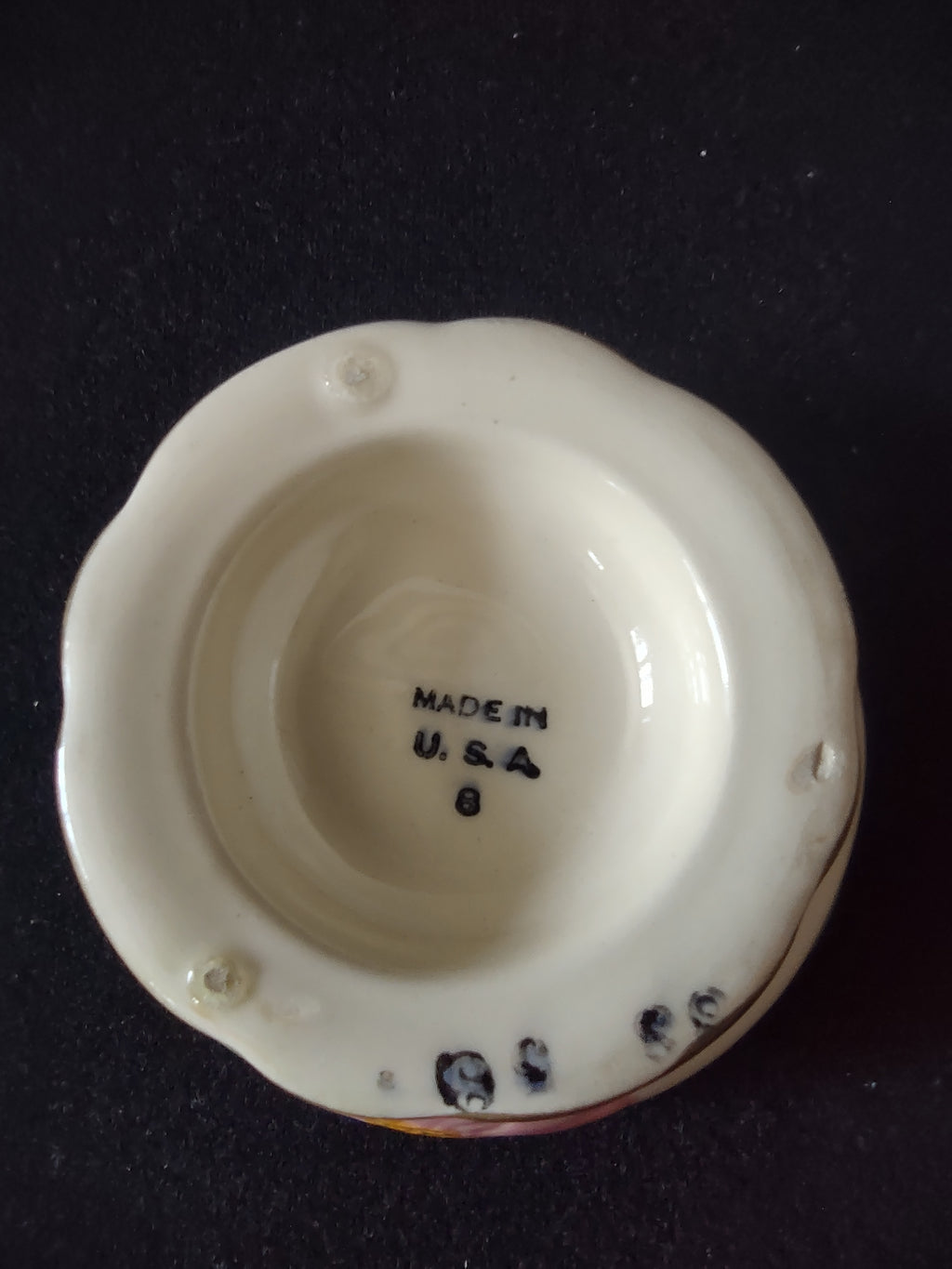 Vintage Franciscan Desert Rose Footed Salt Cellar Open USA [6510]