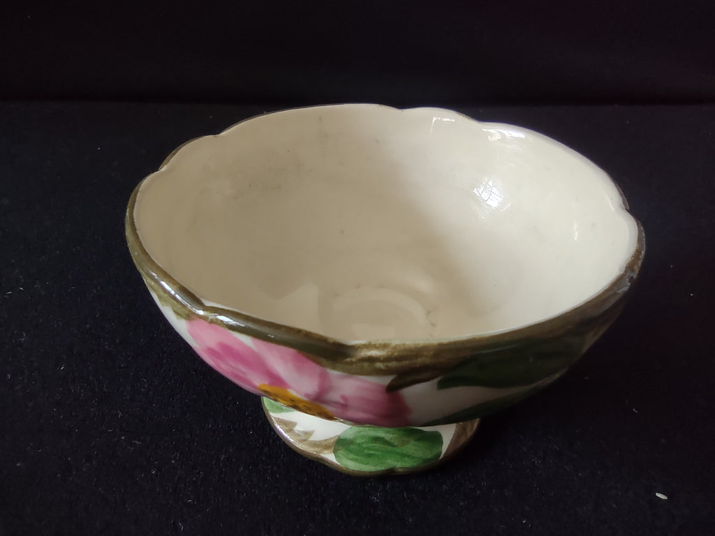 Vintage Franciscan Desert Rose Footed Salt Cellar Open USA [6510]
