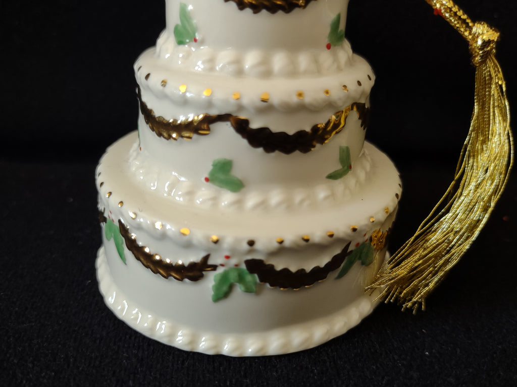 Vintage Lenox Our 1st Christmas Together Wedding Cake Ornament [4876]
