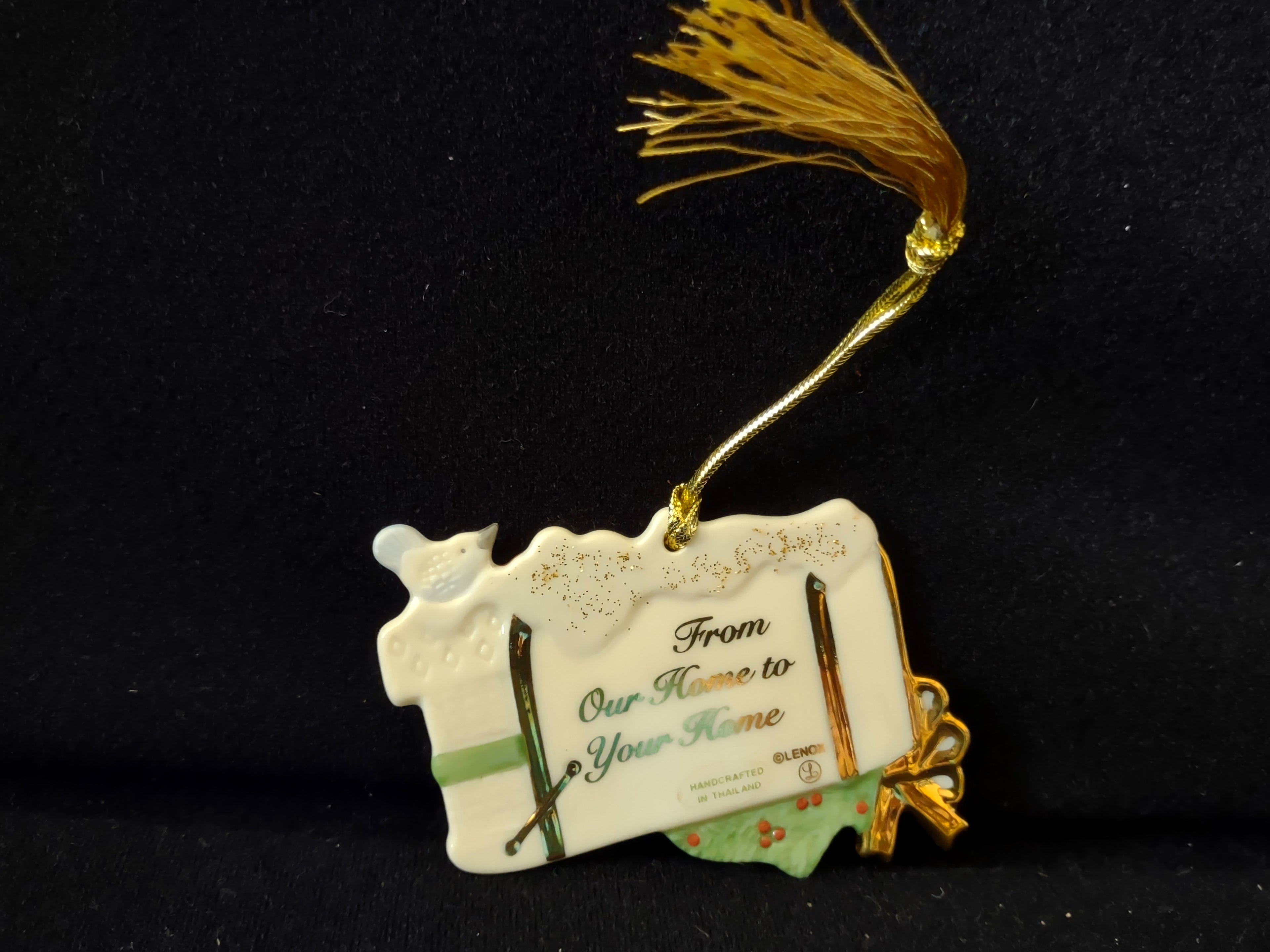 Vintage Lenox From Our Home to Your Home Christmas Ornament [4877]