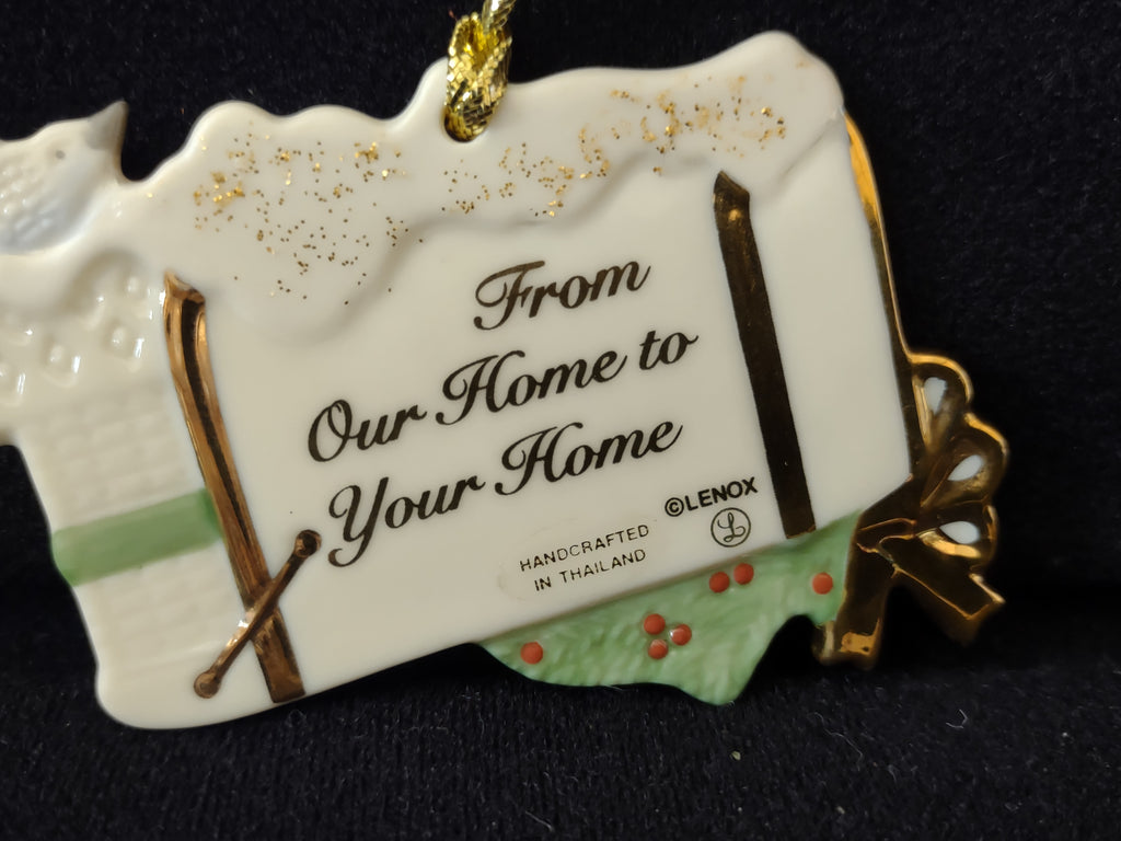 Vintage Lenox From Our Home to Your Home Christmas Ornament [4877]