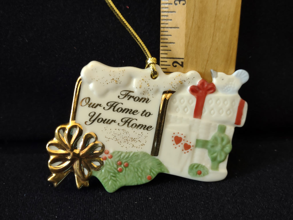 Vintage Lenox From Our Home to Your Home Christmas Ornament [4877]