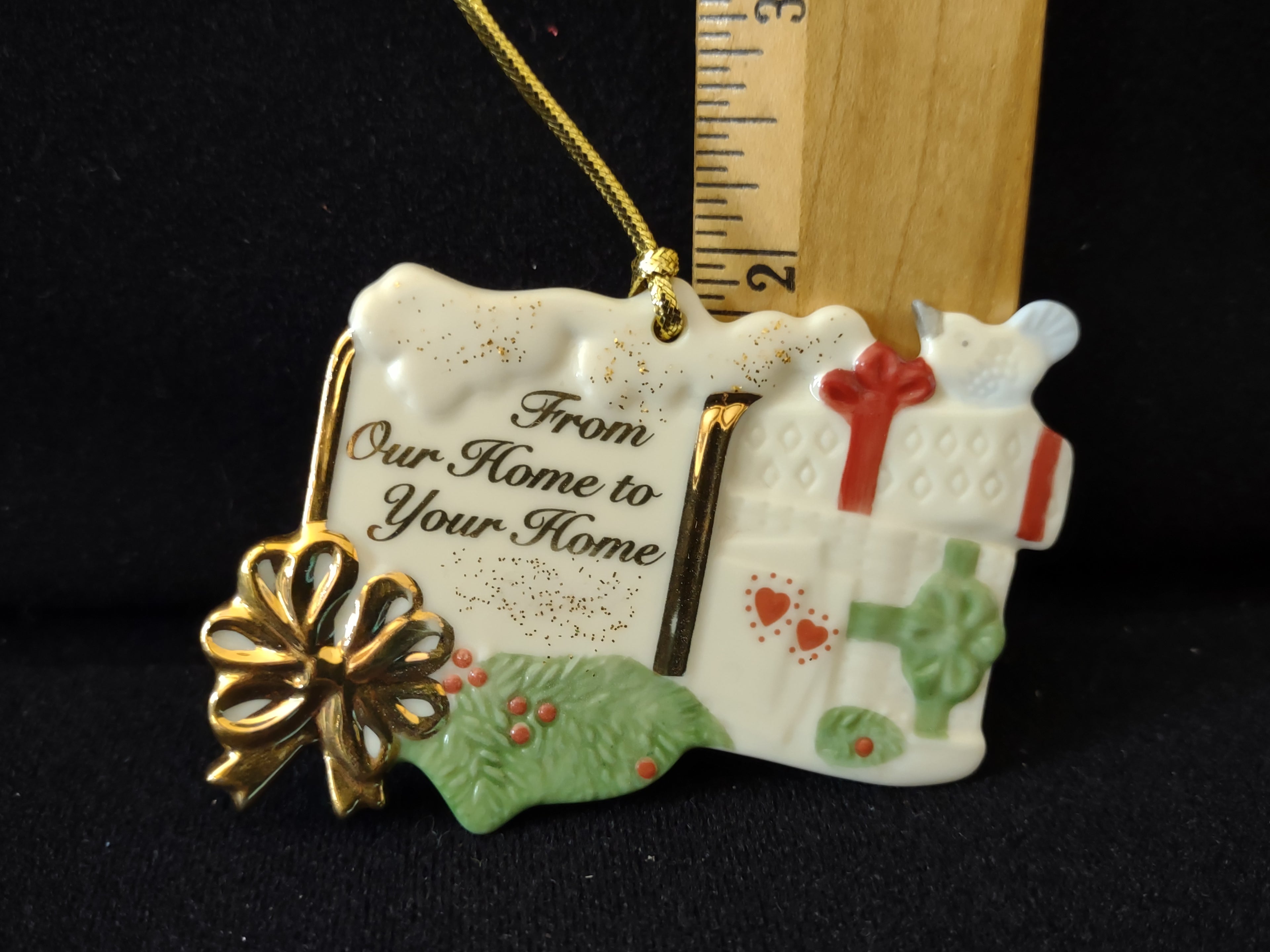 Vintage Lenox From Our Home to Your Home Christmas Ornament [4877]