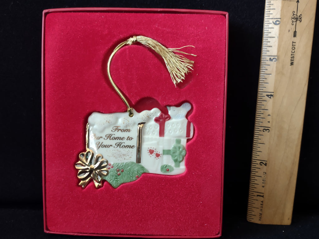 Vintage Lenox From Our Home to Your Home Christmas Ornament [4877]