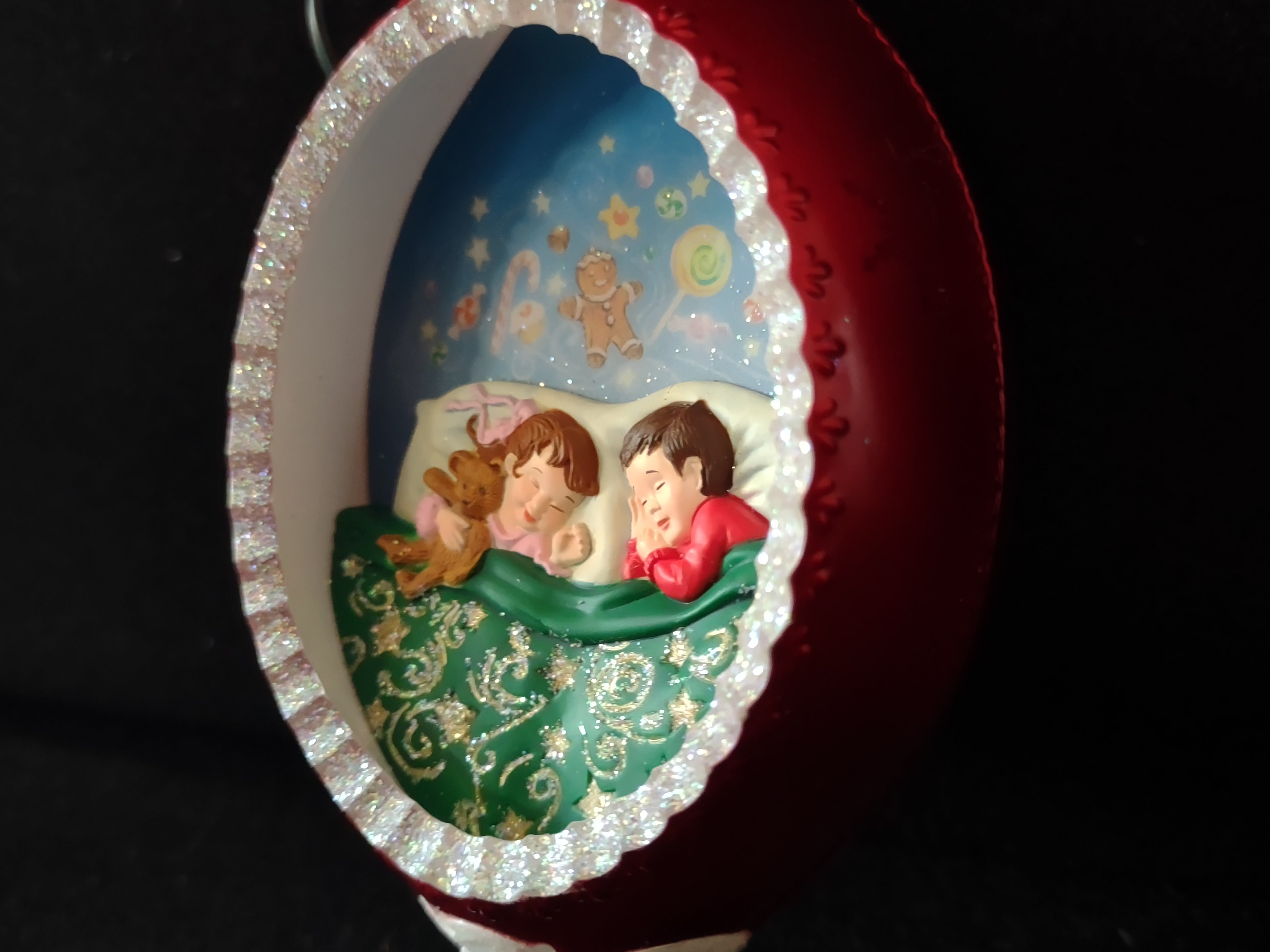 Vintage Christmas Hallmark Illuminations Sugarplum Dreams Light-Up Ornament [4878]
