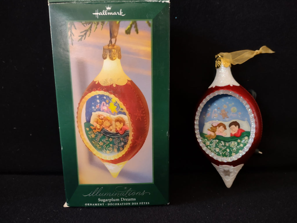 Vintage Christmas Hallmark Illuminations Sugarplum Dreams Light-Up Ornament [4878]