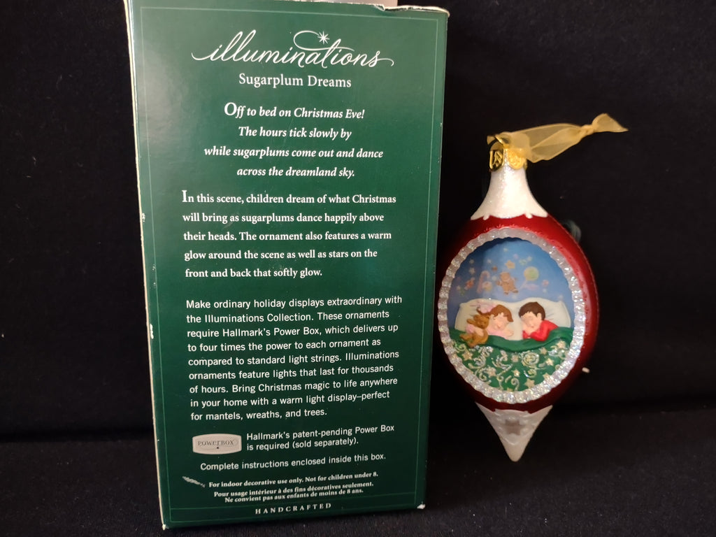 Vintage Christmas Hallmark Illuminations Sugarplum Dreams Light-Up Ornament [4878]