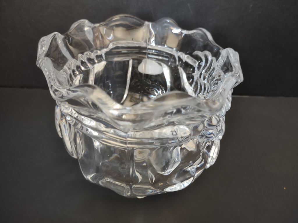 Christmas Santa Sack Crystal Votive Candle Holder Vintage[4868]