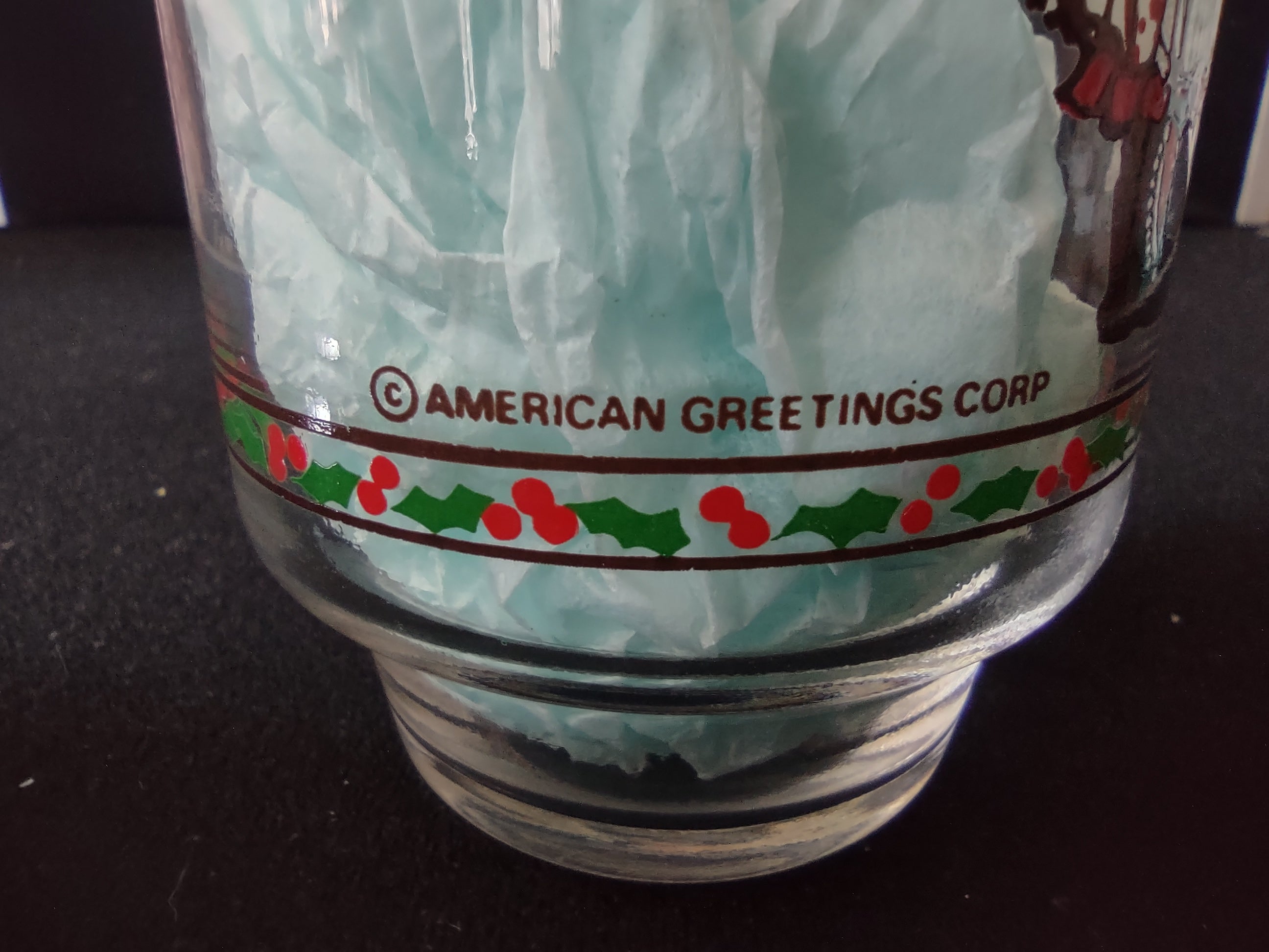 Vintage Coca-Cola Merry Christmas Holly Hobbie Glasses Set of 2 [4857]