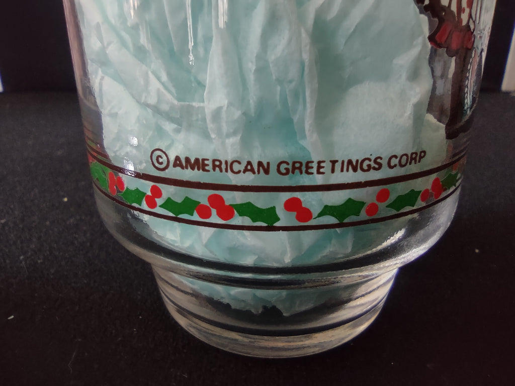 Vintage Coca-Cola Merry Christmas Holly Hobbie Glasses Set of 2 [4857]